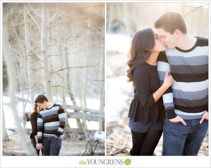 Lake Tahoe engagement session, snow engagement session, winter engagement session, mountain engagement, Northern California engagement, Northstar engagement session