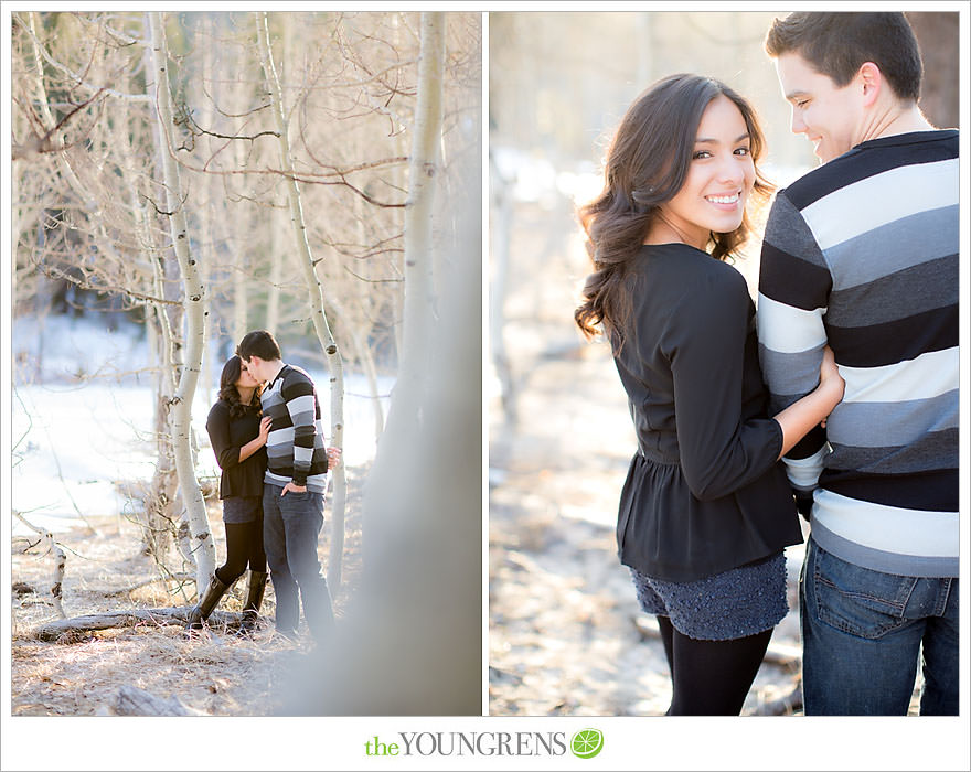 Lake Tahoe engagement session, snow engagement session, winter engagement session, mountain engagement, Northern California engagement, Northstar engagement session