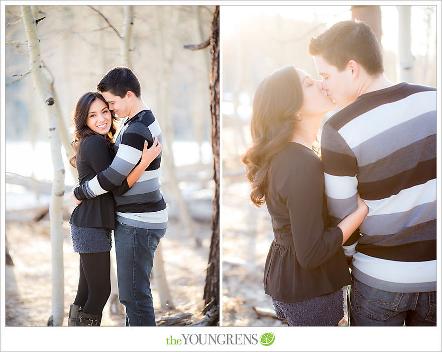 Lake Tahoe engagement session, snow engagement session, winter engagement session, mountain engagement, Northern California engagement, Northstar engagement session