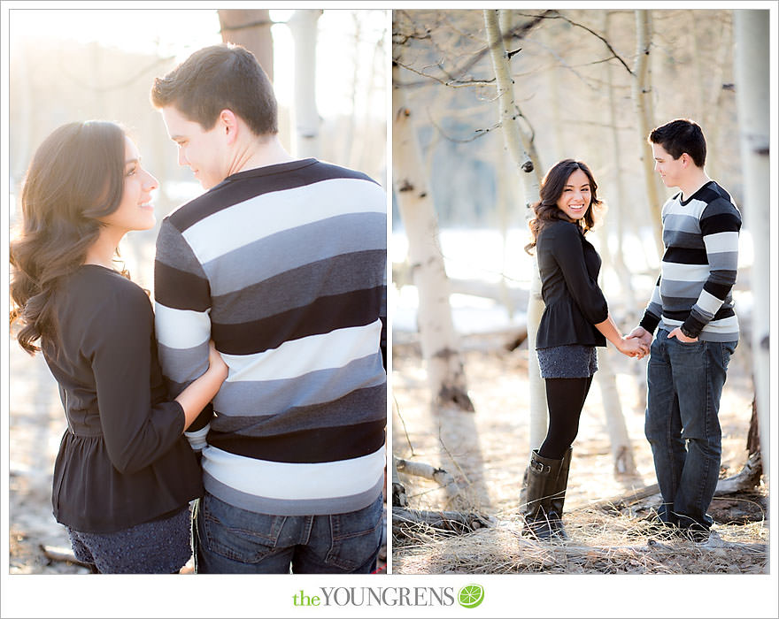 Lake Tahoe engagement session, snow engagement session, winter engagement session, mountain engagement, Northern California engagement, Northstar engagement session