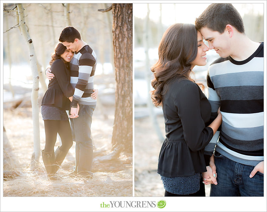 Lake Tahoe engagement session, snow engagement session, winter engagement session, mountain engagement, Northern California engagement, Northstar engagement session