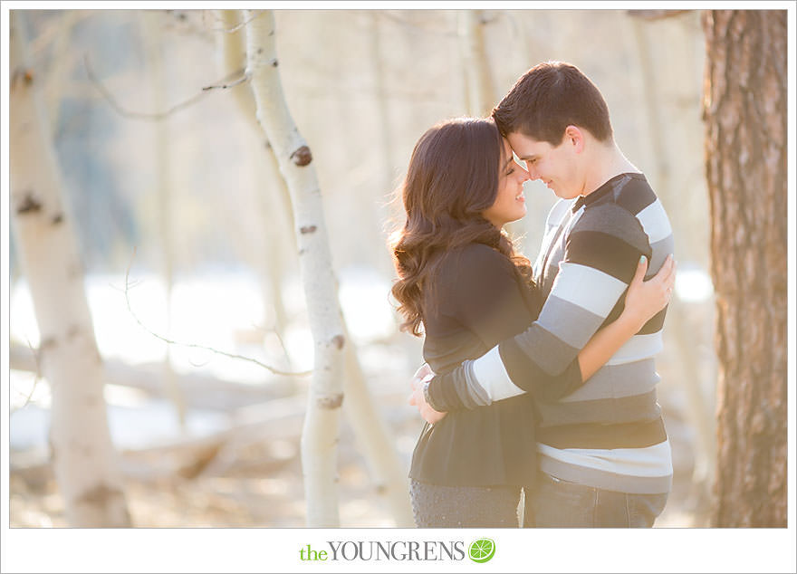 Lake Tahoe engagement session, snow engagement session, winter engagement session, mountain engagement, Northern California engagement, Northstar engagement session