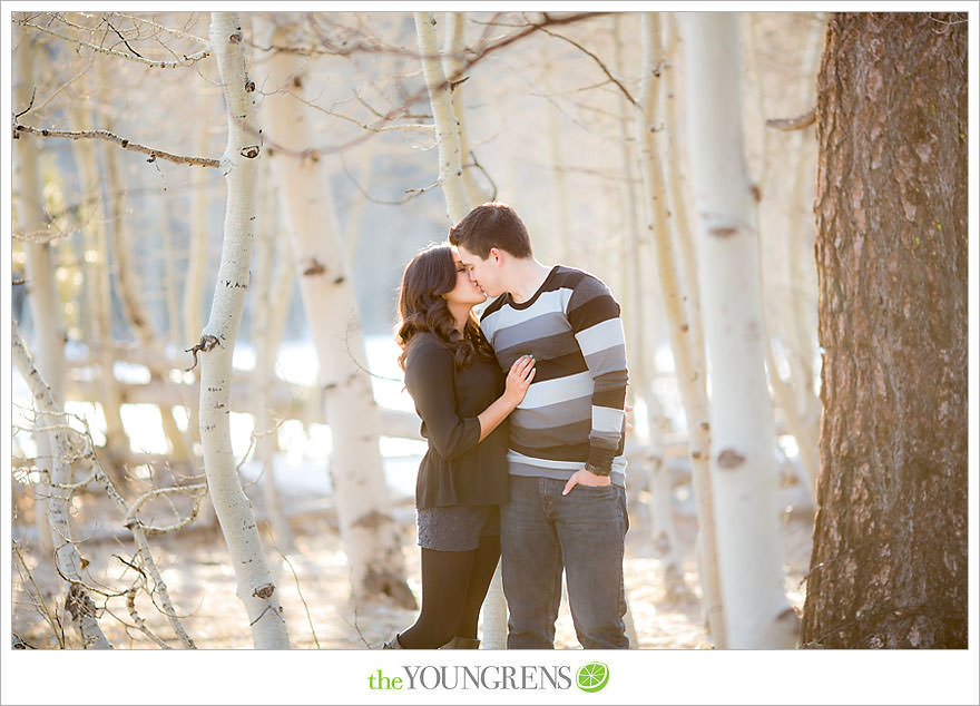 Lake Tahoe engagement session, snow engagement session, winter engagement session, mountain engagement, Northern California engagement, Northstar engagement session