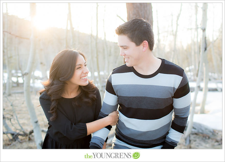 Lake Tahoe engagement session, snow engagement session, winter engagement session, mountain engagement, Northern California engagement, Northstar engagement session