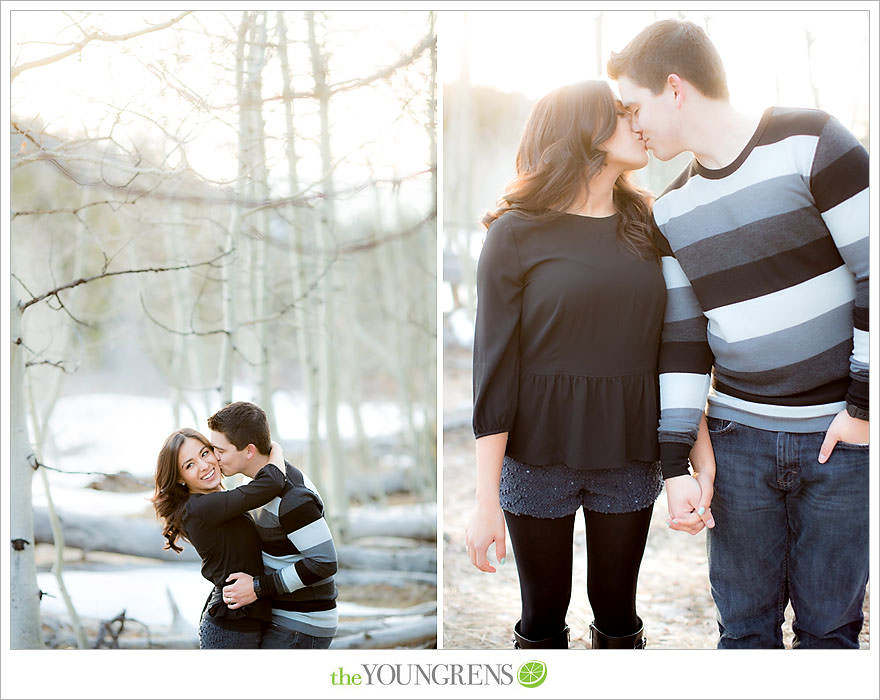 Lake Tahoe engagement session, snow engagement session, winter engagement session, mountain engagement, Northern California engagement, Northstar engagement session