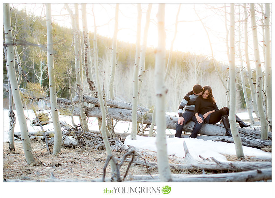 Lake Tahoe engagement session, snow engagement session, winter engagement session, mountain engagement, Northern California engagement, Northstar engagement session