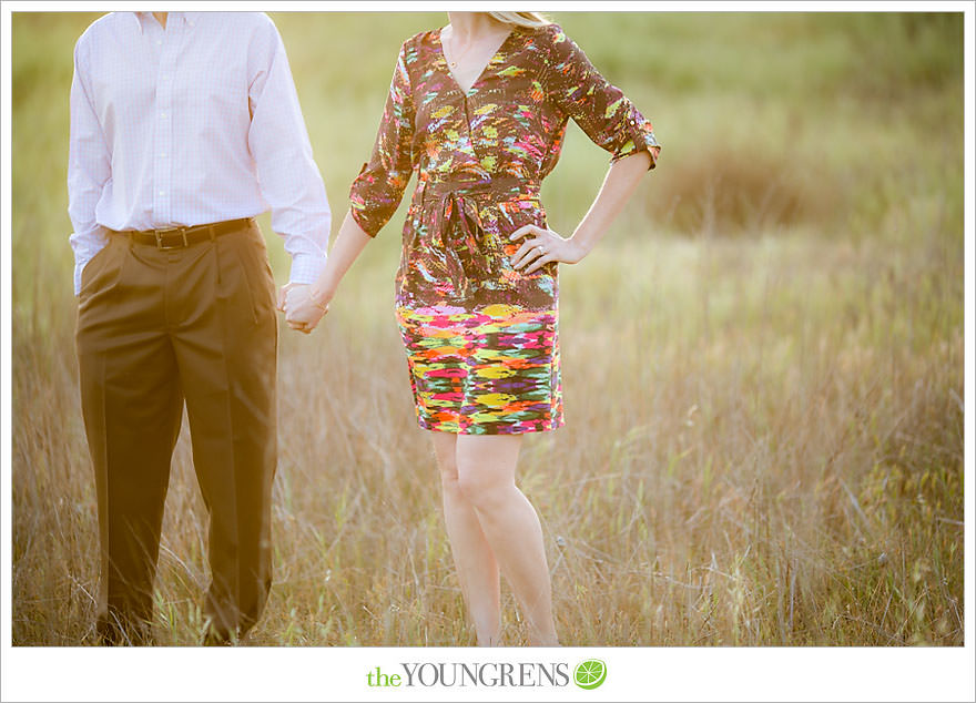 Laguna Beach engagement, Laguna Hills engagement, Newport Coast engagement, turquoise engagement, meadow engagement, grass field engagement, picnic engagement session, Highway 133 engagement, Highway 73 engagement session