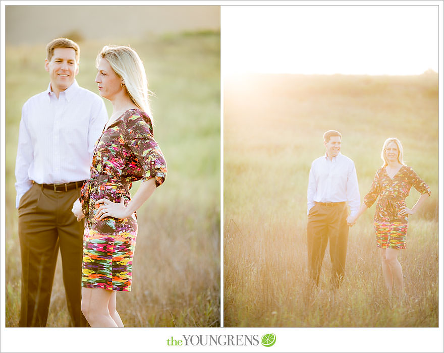 Laguna Beach engagement, Laguna Hills engagement, Newport Coast engagement, turquoise engagement, meadow engagement, grass field engagement, picnic engagement session, Highway 133 engagement, Highway 73 engagement session