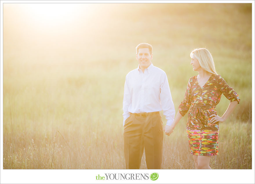 Laguna Beach engagement, Laguna Hills engagement, Newport Coast engagement, turquoise engagement, meadow engagement, grass field engagement, picnic engagement session, Highway 133 engagement, Highway 73 engagement session