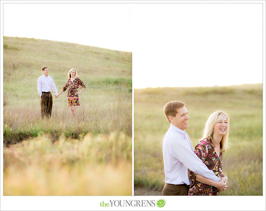 Laguna Beach engagement, Laguna Hills engagement, Newport Coast engagement, turquoise engagement, meadow engagement, grass field engagement, picnic engagement session, Highway 133 engagement, Highway 73 engagement session