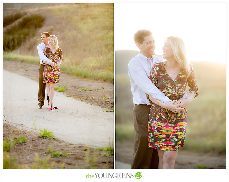 Laguna Beach engagement, Laguna Hills engagement, Newport Coast engagement, turquoise engagement, meadow engagement, grass field engagement, picnic engagement session, Highway 133 engagement, Highway 73 engagement session