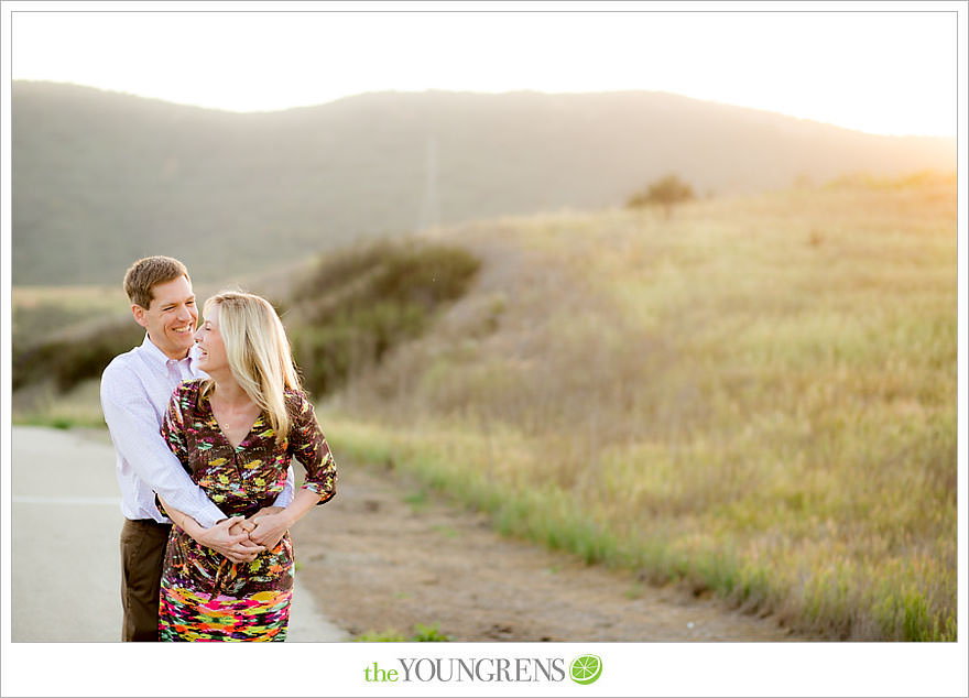 Laguna Beach engagement, Laguna Hills engagement, Newport Coast engagement, turquoise engagement, meadow engagement, grass field engagement, picnic engagement session, Highway 133 engagement, Highway 73 engagement session