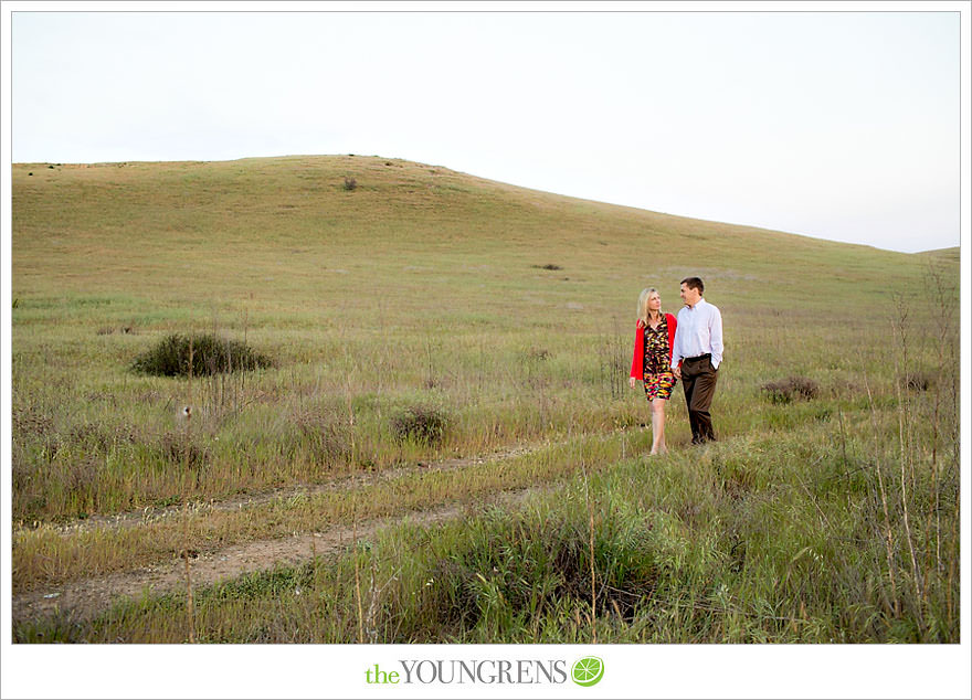 Laguna Beach engagement, Laguna Hills engagement, Newport Coast engagement, turquoise engagement, meadow engagement, grass field engagement, picnic engagement session, Highway 133 engagement, Highway 73 engagement session