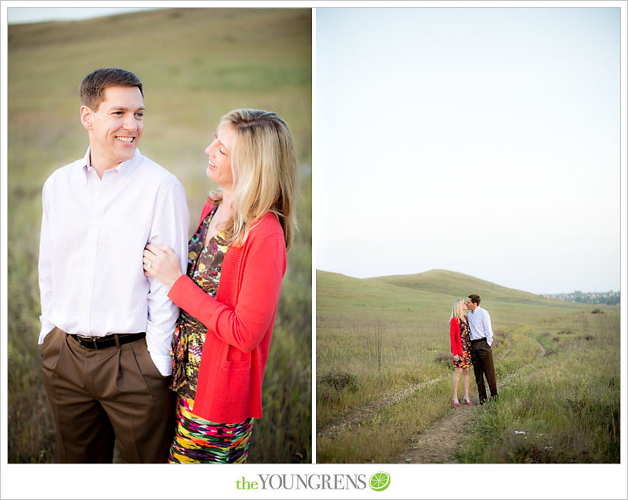 Laguna Beach engagement, Laguna Hills engagement, Newport Coast engagement, turquoise engagement, meadow engagement, grass field engagement, picnic engagement session, Highway 133 engagement, Highway 73 engagement session