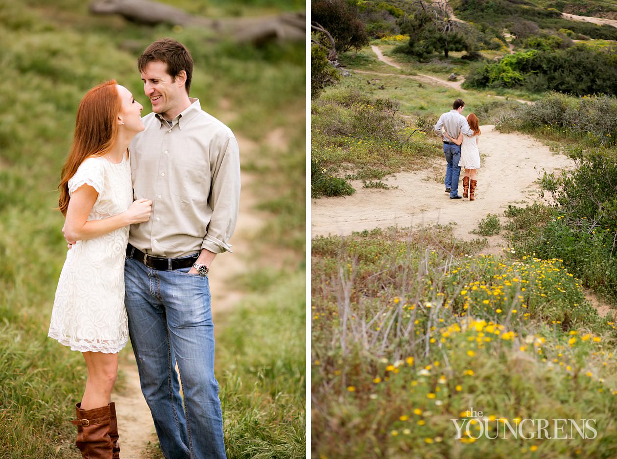 track and field engagement session, running engagement session, working out engagement, fitness engagement, running shoes engagement, PLNU engagement, Point Loma engagement, sunset cliffs engagement, swing engagement, meadow engagement, San Diego engagement, water bottle engagement, hot pink engagement