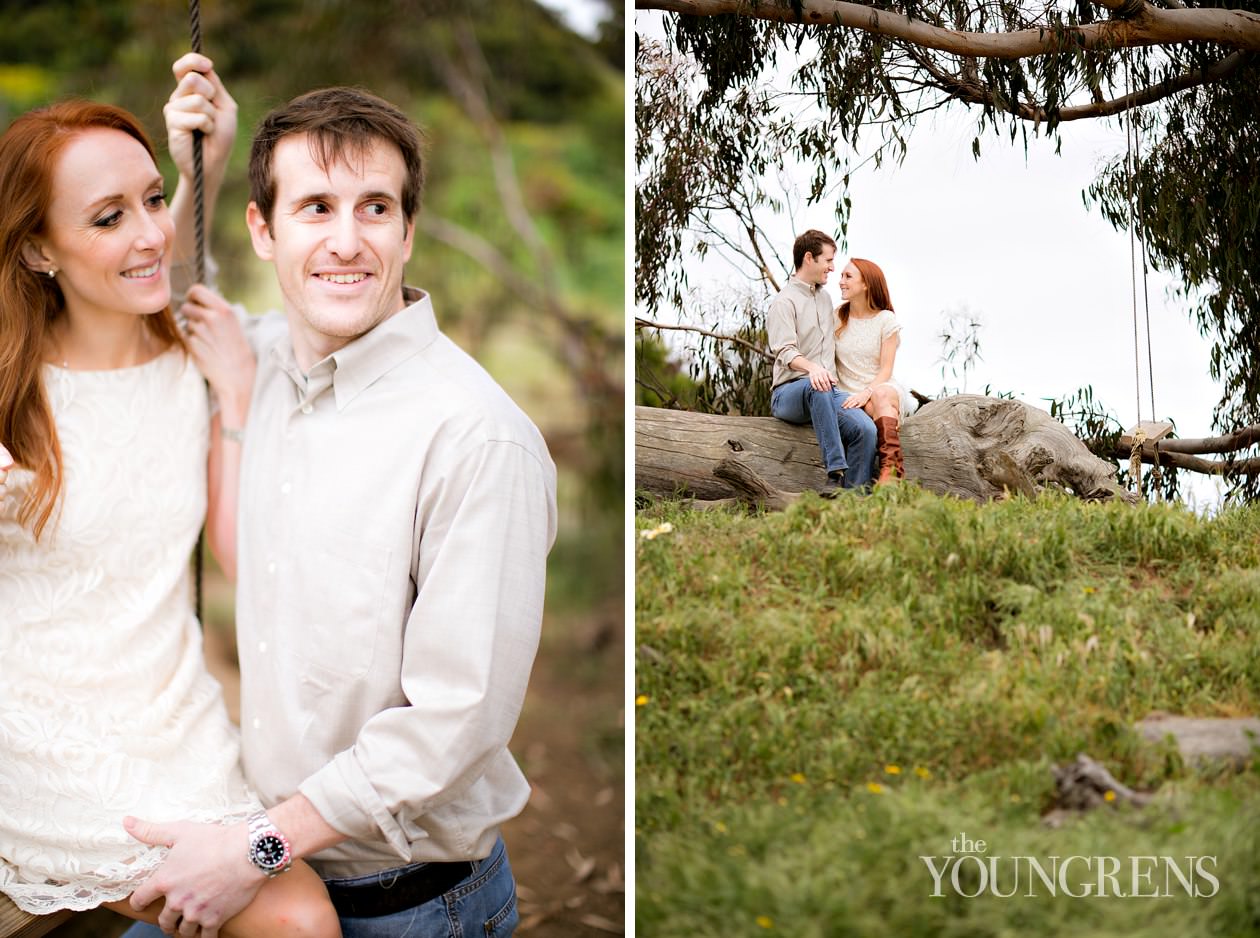 track and field engagement session, running engagement session, working out engagement, fitness engagement, running shoes engagement, PLNU engagement, Point Loma engagement, sunset cliffs engagement, swing engagement, meadow engagement, San Diego engagement, water bottle engagement, hot pink engagement