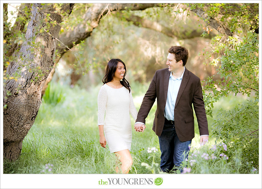 Del Dios Community Park engagement session, Del Dios engagement, Escondido engagement, meadow engagement, forest engagement, San Diego engagement, North County engagement, North County San Diego engagement