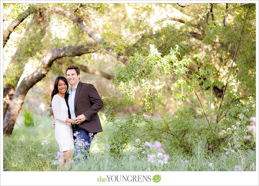 Del Dios Community Park engagement session, Del Dios engagement, Escondido engagement, meadow engagement, forest engagement, San Diego engagement, North County engagement, North County San Diego engagement