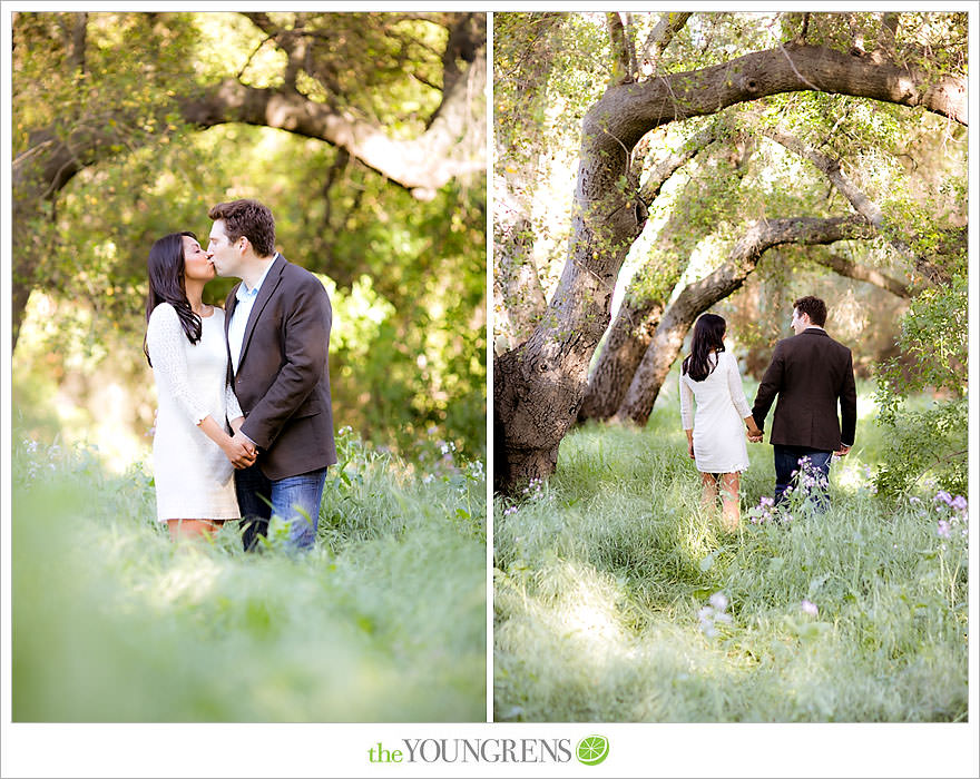 Del Dios Community Park engagement session, Del Dios engagement, Escondido engagement, meadow engagement, forest engagement, San Diego engagement, North County engagement, North County San Diego engagement