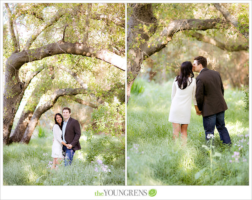 Del Dios Community Park engagement session, Del Dios engagement, Escondido engagement, meadow engagement, forest engagement, San Diego engagement, North County engagement, North County San Diego engagement