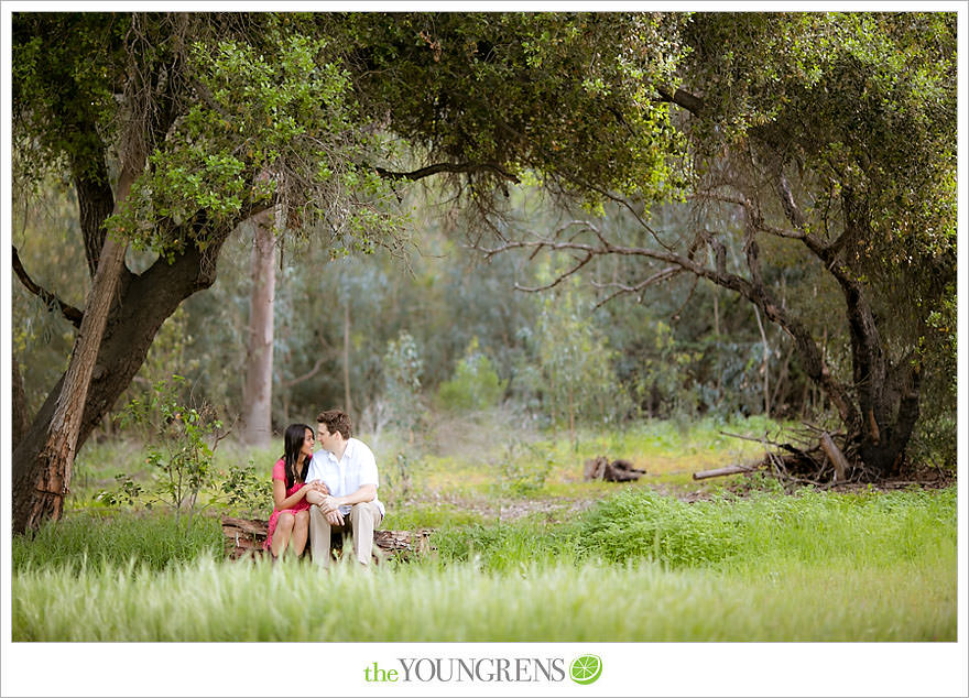 Del Dios Community Park engagement session, Del Dios engagement, Escondido engagement, meadow engagement, forest engagement, San Diego engagement, North County engagement, North County San Diego engagement