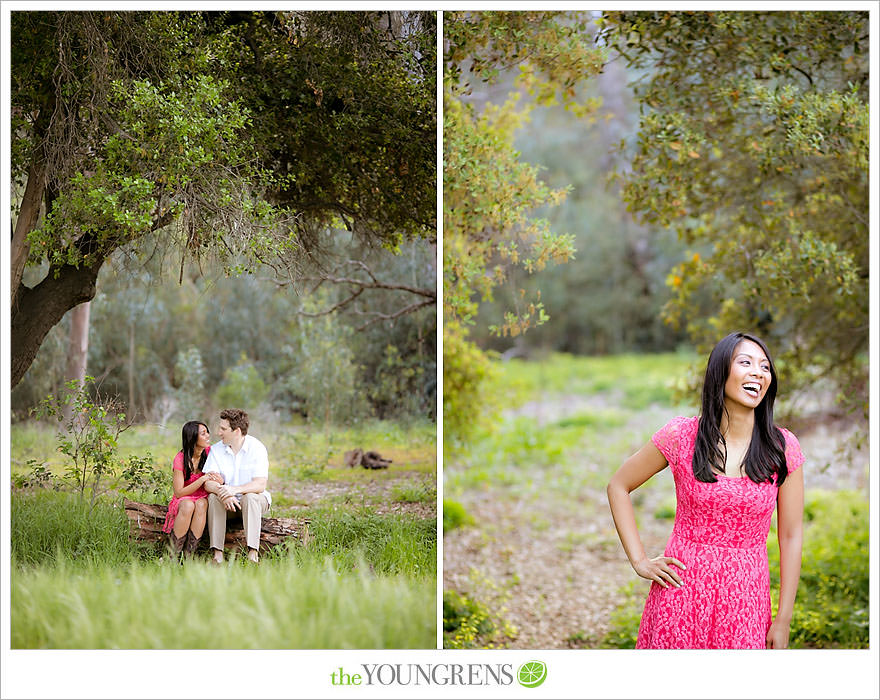 Del Dios Community Park engagement session, Del Dios engagement, Escondido engagement, meadow engagement, forest engagement, San Diego engagement, North County engagement, North County San Diego engagement