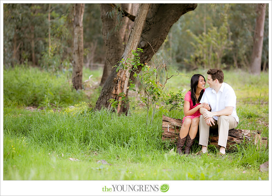 Del Dios Community Park engagement session, Del Dios engagement, Escondido engagement, meadow engagement, forest engagement, San Diego engagement, North County engagement, North County San Diego engagement