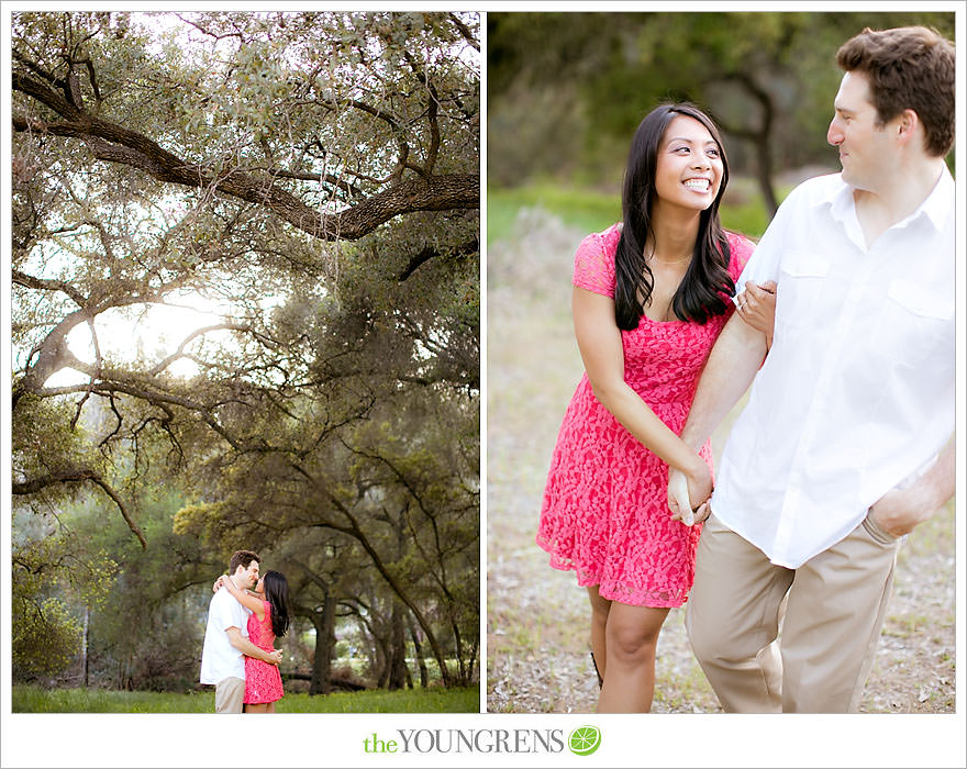 Del Dios Community Park engagement session, Del Dios engagement, Escondido engagement, meadow engagement, forest engagement, San Diego engagement, North County engagement, North County San Diego engagement