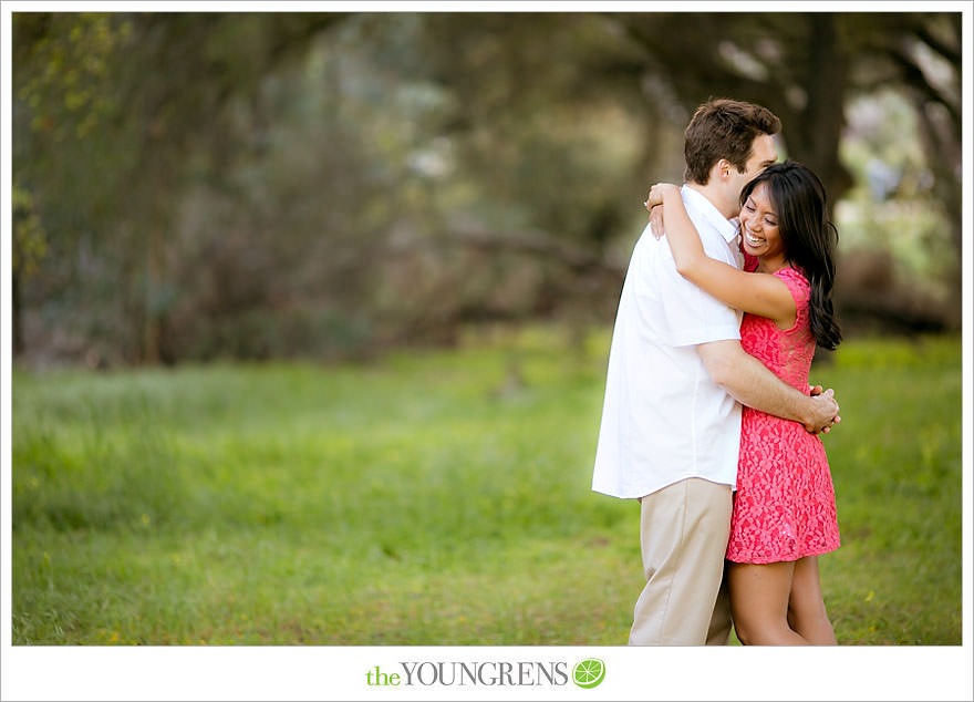 Del Dios Community Park engagement session, Del Dios engagement, Escondido engagement, meadow engagement, forest engagement, San Diego engagement, North County engagement, North County San Diego engagement