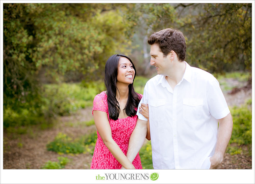 Del Dios Community Park engagement session, Del Dios engagement, Escondido engagement, meadow engagement, forest engagement, San Diego engagement, North County engagement, North County San Diego engagement