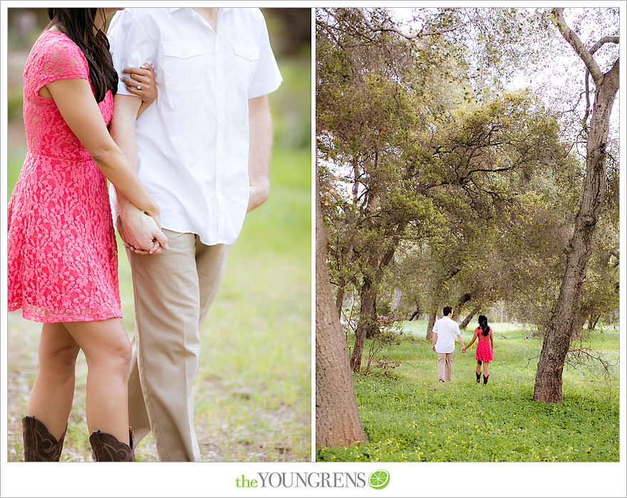 Del Dios Community Park engagement session, Del Dios engagement, Escondido engagement, meadow engagement, forest engagement, San Diego engagement, North County engagement, North County San Diego engagement