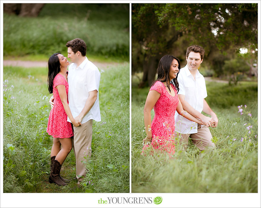 Del Dios Community Park engagement session, Del Dios engagement, Escondido engagement, meadow engagement, forest engagement, San Diego engagement, North County engagement, North County San Diego engagement