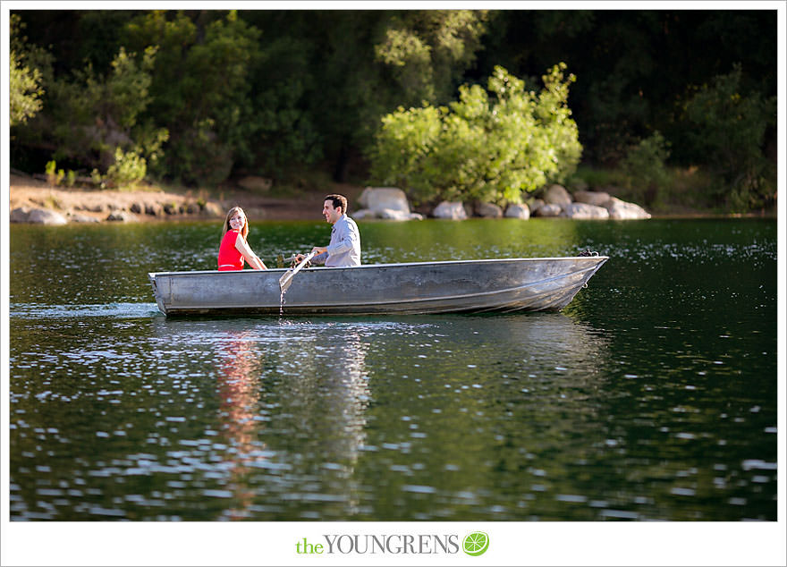 rowboat engagement, Dixon Lake engagement, Escondido engagement, lake engagement, pond engagement, boat engagement, pink engagement, lace engagement, meadow engagement, nature engagement