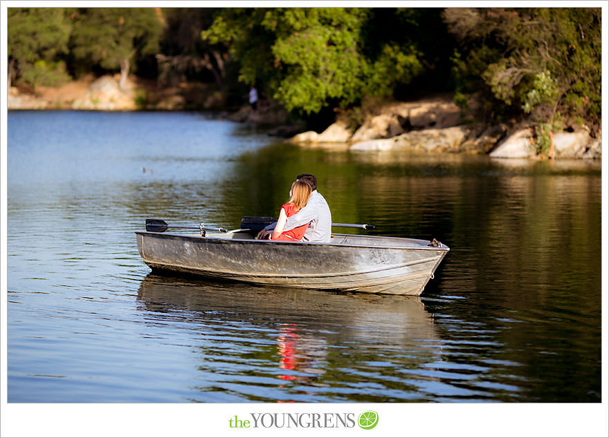 rowboat engagement, Dixon Lake engagement, Escondido engagement, lake engagement, pond engagement, boat engagement, pink engagement, lace engagement, meadow engagement, nature engagement