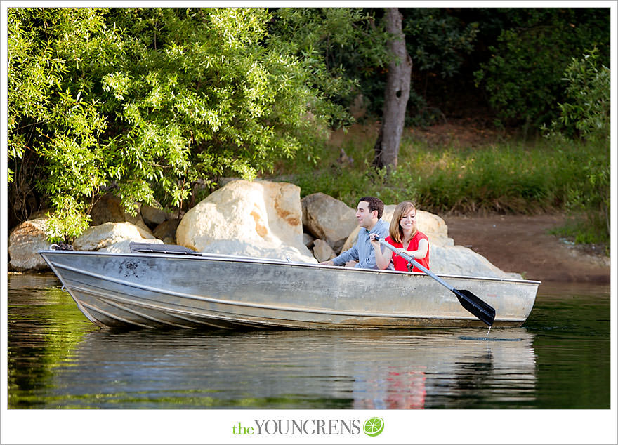 rowboat engagement, Dixon Lake engagement, Escondido engagement, lake engagement, pond engagement, boat engagement, pink engagement, lace engagement, meadow engagement, nature engagement