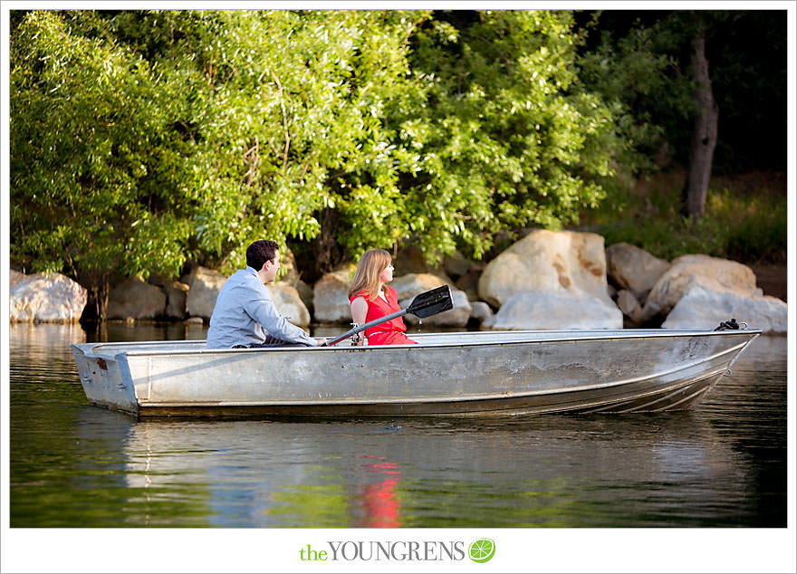 rowboat engagement, Dixon Lake engagement, Escondido engagement, lake engagement, pond engagement, boat engagement, pink engagement, lace engagement, meadow engagement, nature engagement