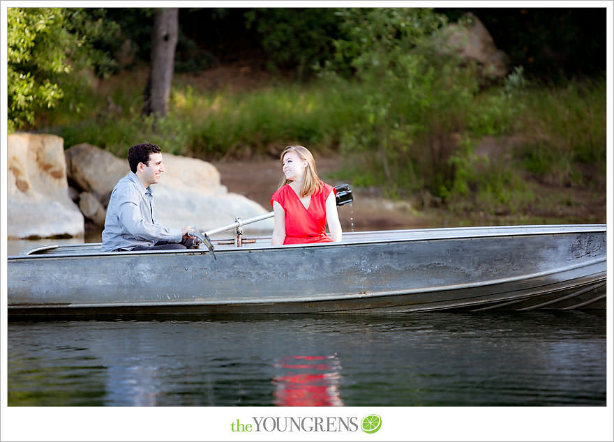 rowboat engagement, Dixon Lake engagement, Escondido engagement, lake engagement, pond engagement, boat engagement, pink engagement, lace engagement, meadow engagement, nature engagement