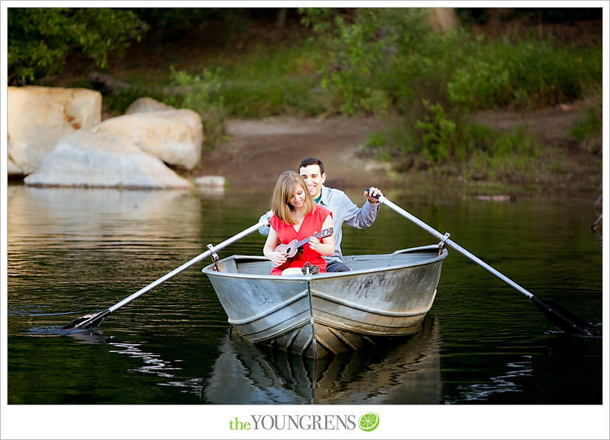 rowboat engagement, Dixon Lake engagement, Escondido engagement, lake engagement, pond engagement, boat engagement, pink engagement, lace engagement, meadow engagement, nature engagement