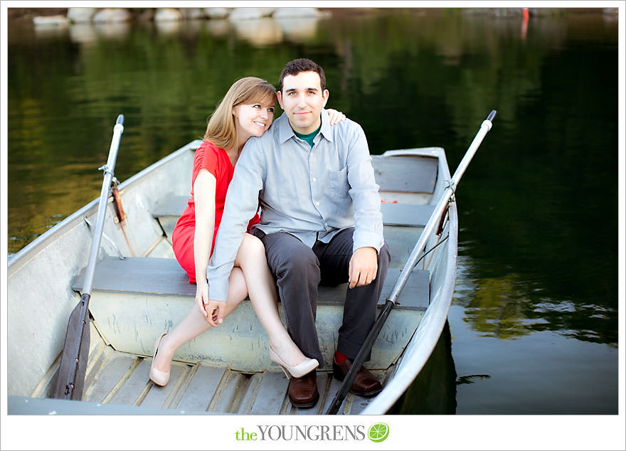 rowboat engagement, Dixon Lake engagement, Escondido engagement, lake engagement, pond engagement, boat engagement, pink engagement, lace engagement, meadow engagement, nature engagement