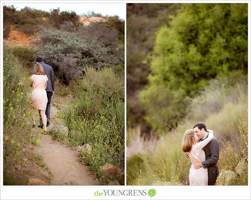 rowboat engagement, Dixon Lake engagement, Escondido engagement, lake engagement, pond engagement, boat engagement, pink engagement, lace engagement, meadow engagement, nature engagement