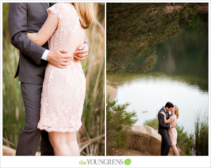 rowboat engagement, Dixon Lake engagement, Escondido engagement, lake engagement, pond engagement, boat engagement, pink engagement, lace engagement, meadow engagement, nature engagement