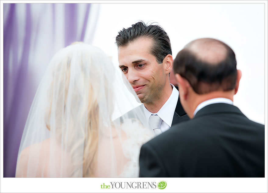 LAuberge Del Mar wedding, Del Mar wedding, seaside wedding, purple wedding, San Diego wedding, coastal wedding, hotel wedding, orchid wedding, Karen Tran wedding, Wayne Foster wedding, glamorous wedding, ocean view wedding, Pacific Terrace wedding