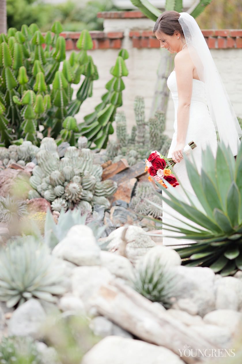 Sherman Library and Gardens wedding, Corona Del Mar wedding, garden wedding, wedding with succulents, Agape Planning wedding, fall wedding, red wedding, orange wedding