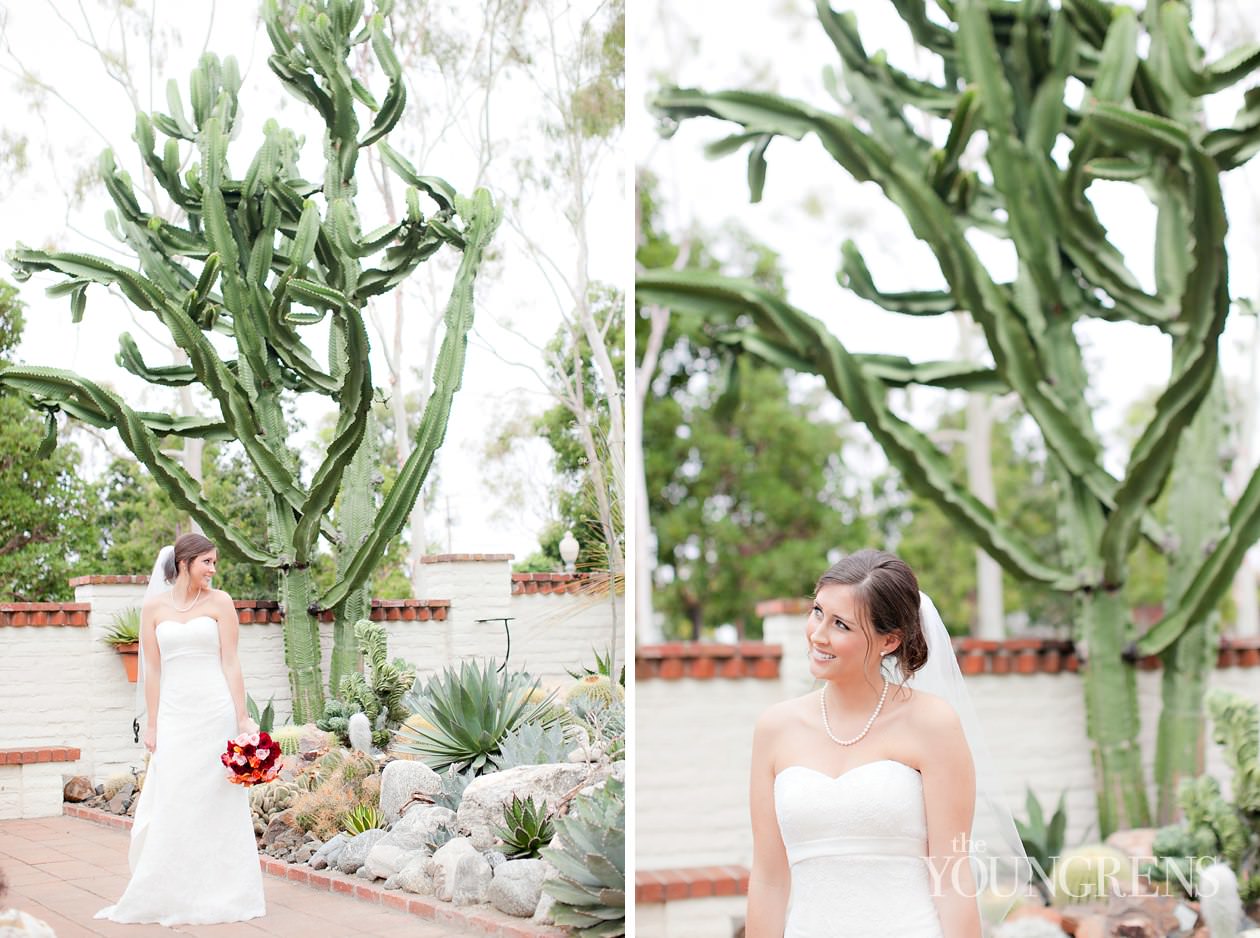 Sherman Library and Gardens wedding, Corona Del Mar wedding, garden wedding, wedding with succulents, Agape Planning wedding, fall wedding, red wedding, orange wedding