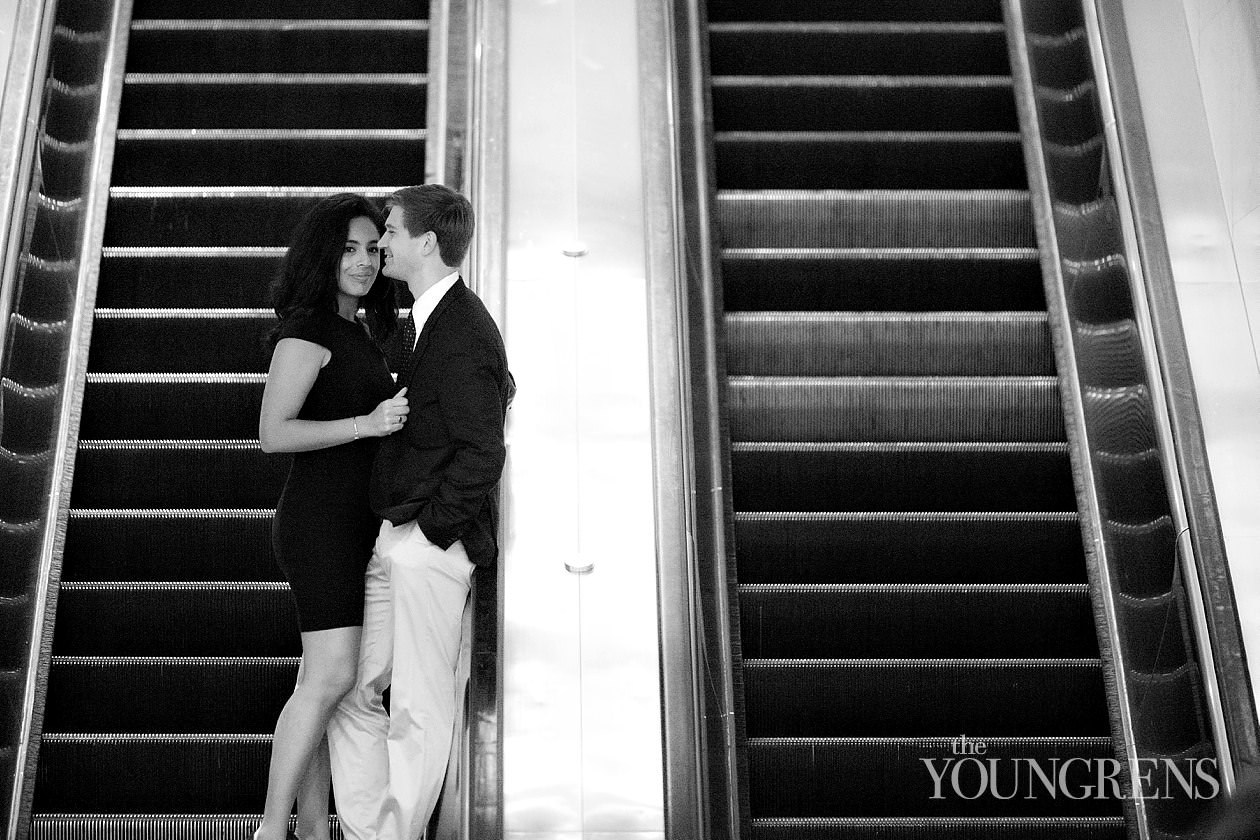 Grand Central Engagement Session, Photography by The Youngrens new york engagement, grand central station engagement session, manhattan engagement session, new york couple, new york photography, east coast photography, rainy day engagement session, train engagement session, iconic new york engagement session