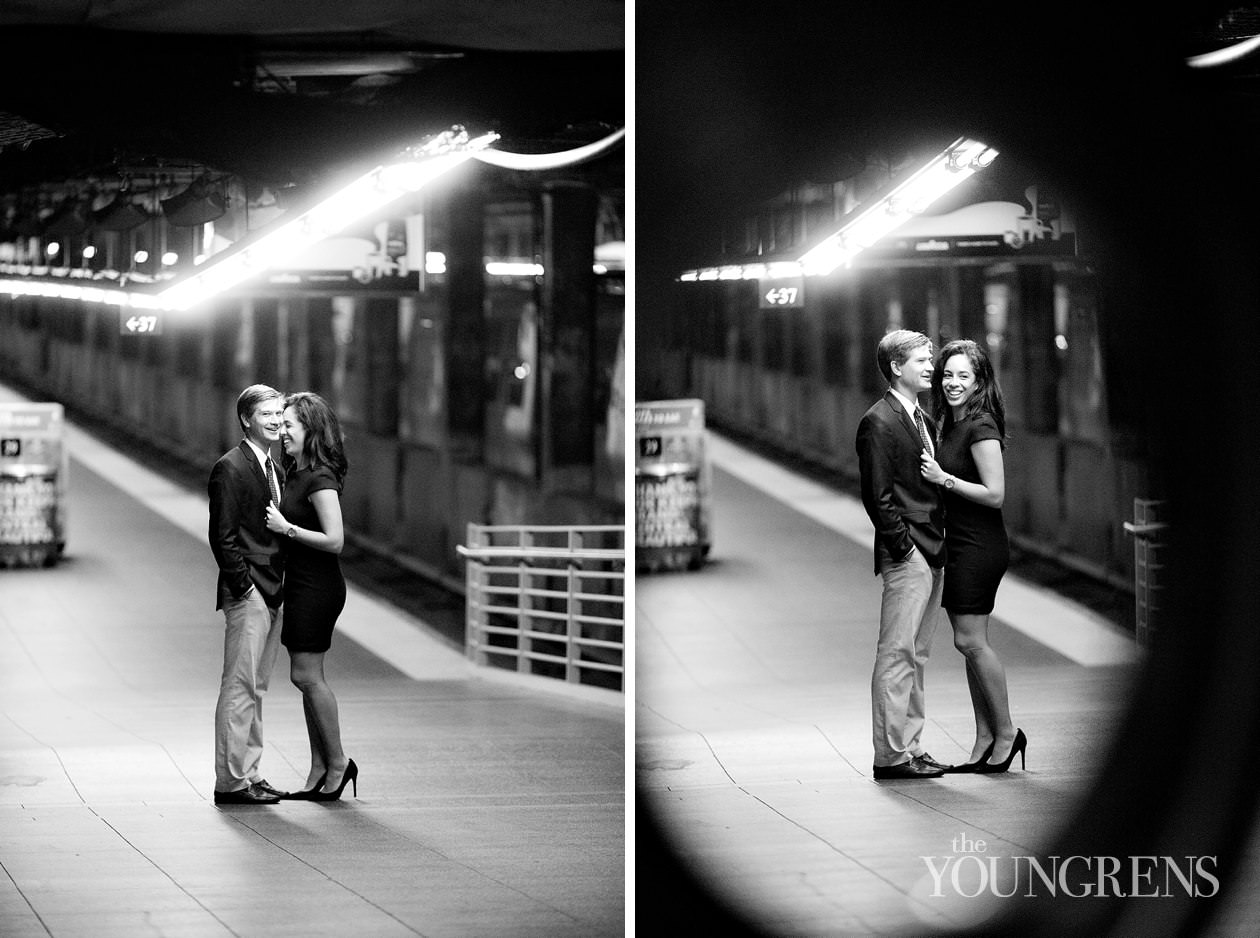 Grand Central Engagement Session, Photography by The Youngrens new york engagement, grand central station engagement session, manhattan engagement session, new york couple, new york photography, east coast photography, rainy day engagement session, train engagement session, iconic new york engagement session