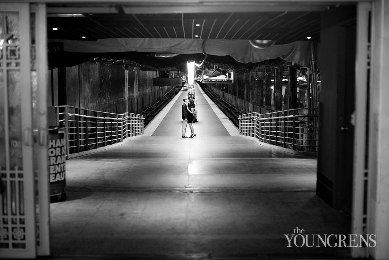 Grand Central Engagement Session, Photography by The Youngrens new york engagement, grand central station engagement session, manhattan engagement session, new york couple, new york photography, east coast photography, rainy day engagement session, train engagement session, iconic new york engagement session