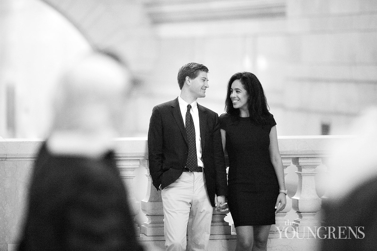 Grand Central Engagement Session, Photography by The Youngrens new york engagement, grand central station engagement session, manhattan engagement session, new york couple, new york photography, east coast photography, rainy day engagement session, train engagement session, iconic new york engagement session
