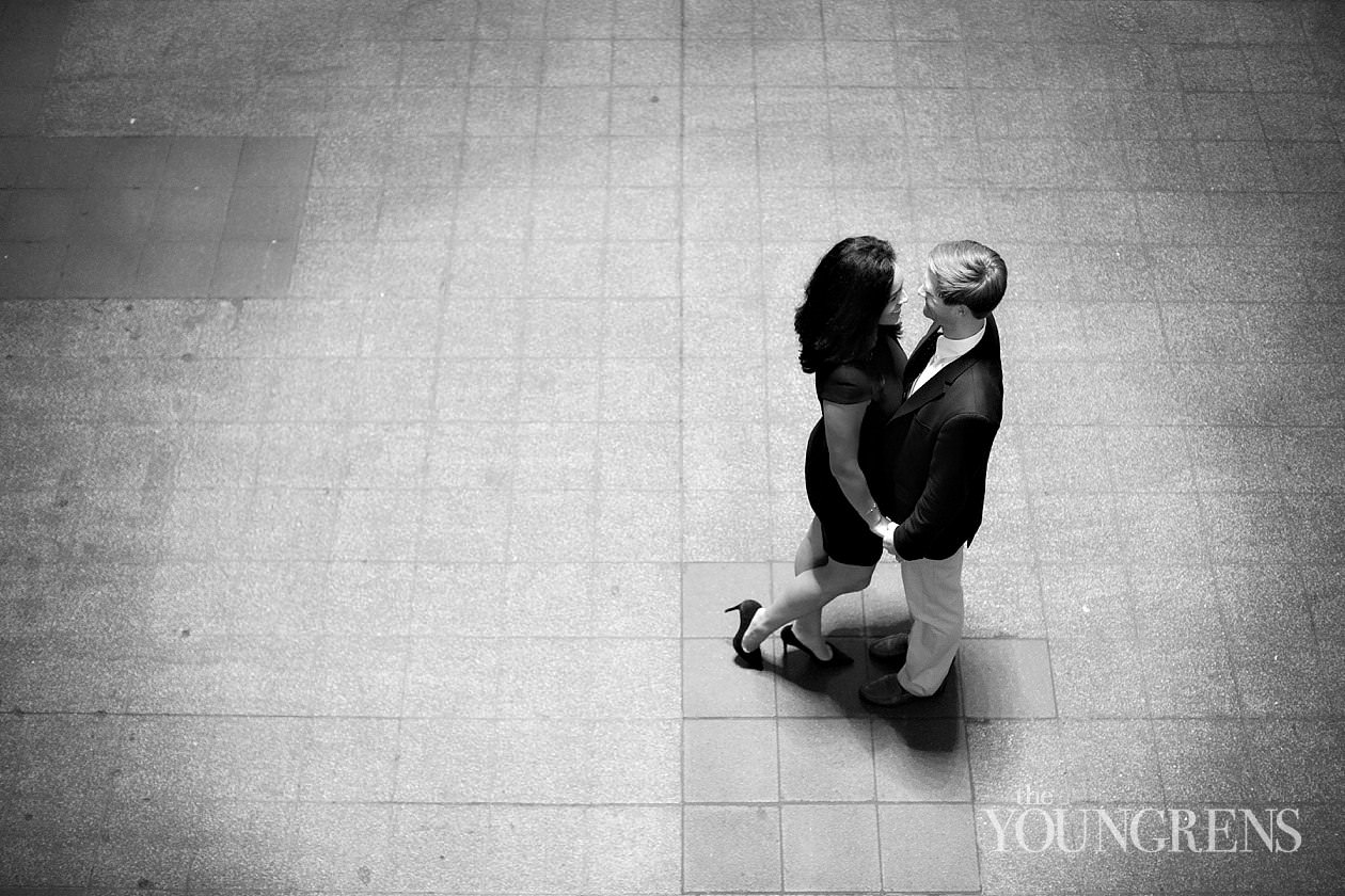 Grand Central Engagement Session, Photography by The Youngrens new york engagement, grand central station engagement session, manhattan engagement session, new york couple, new york photography, east coast photography, rainy day engagement session, train engagement session, iconic new york engagement session