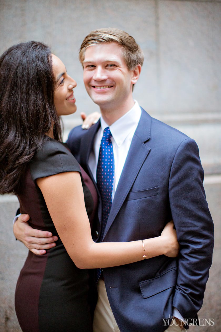 Grand Central Engagement Session, Photography by The Youngrens new york engagement, grand central station engagement session, manhattan engagement session, new york couple, new york photography, east coast photography, rainy day engagement session, train engagement session, iconic new york engagement session